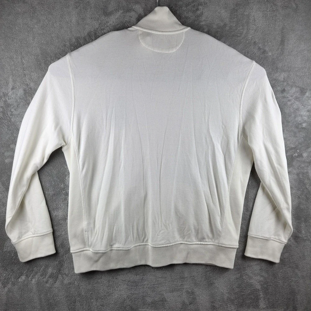 Vintage Polo Ralph Lauren Big Pony Track Full Zip Beige Jacket Mens 2XL